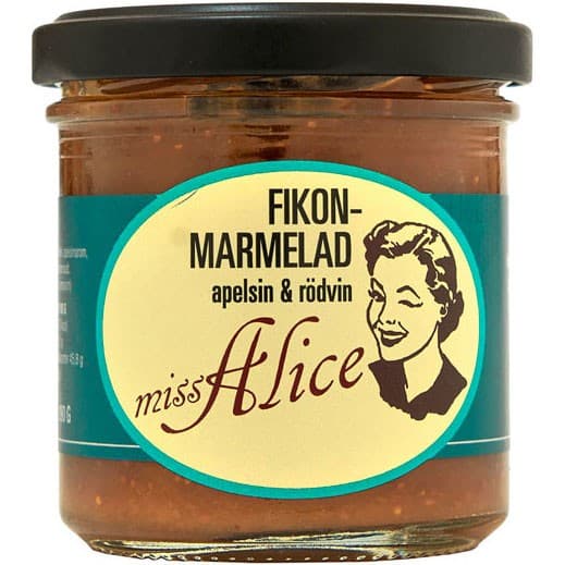 Miss Alice Fikonmarmelad - Apelsin & Rödvin 190g från Miss Alice – köp hos Delitea