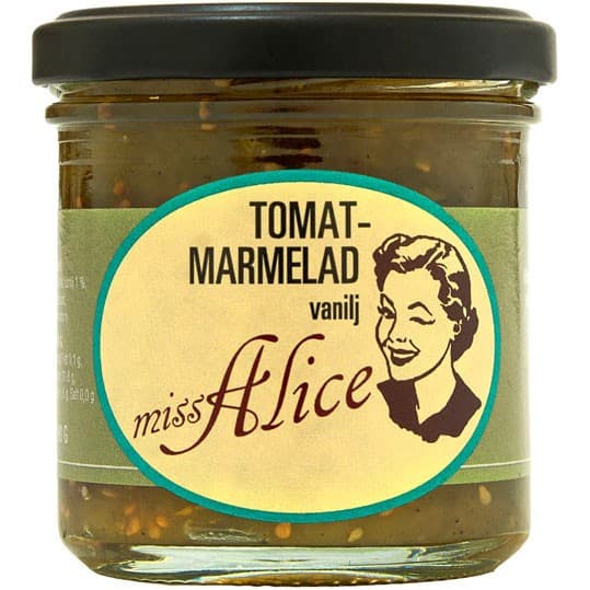 Miss Alice Grön Tomatmarmelad - Vanilj, Kanel & Kardemumma 190g från Miss Alice – köp hos Delitea