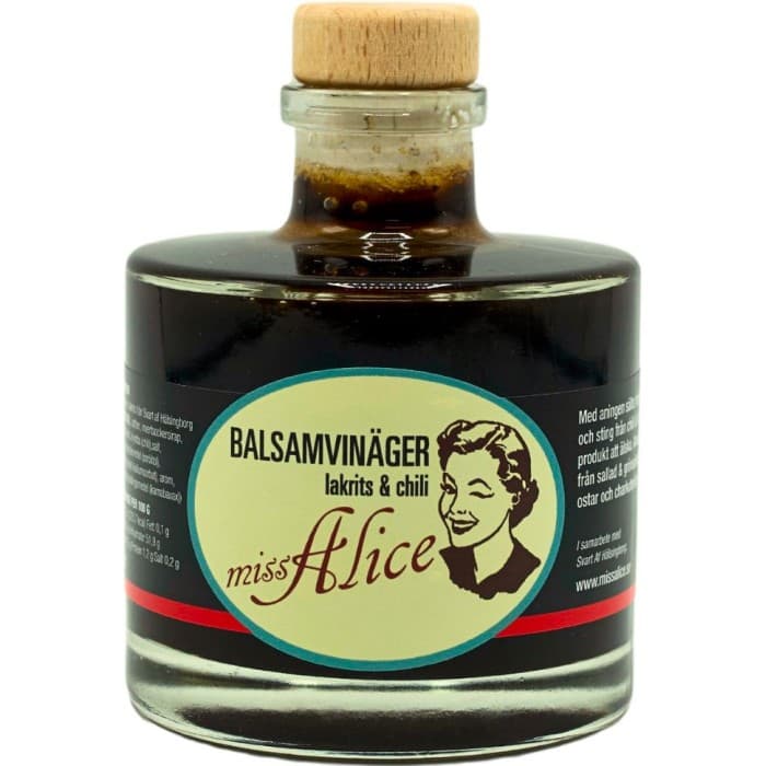 Miss Alice Lakrits & Chilli Balsamvinäger 200ml från Miss Alice – köp hos Delitea