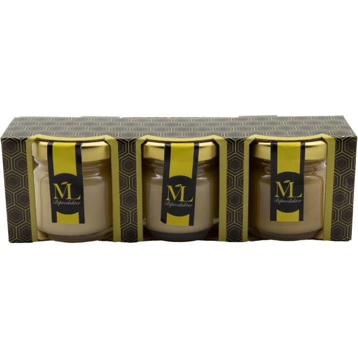 ML Biodling Bjärehonung Presentförpackning 3x50g – från ML Biodling – 115 kr – hos Delitea