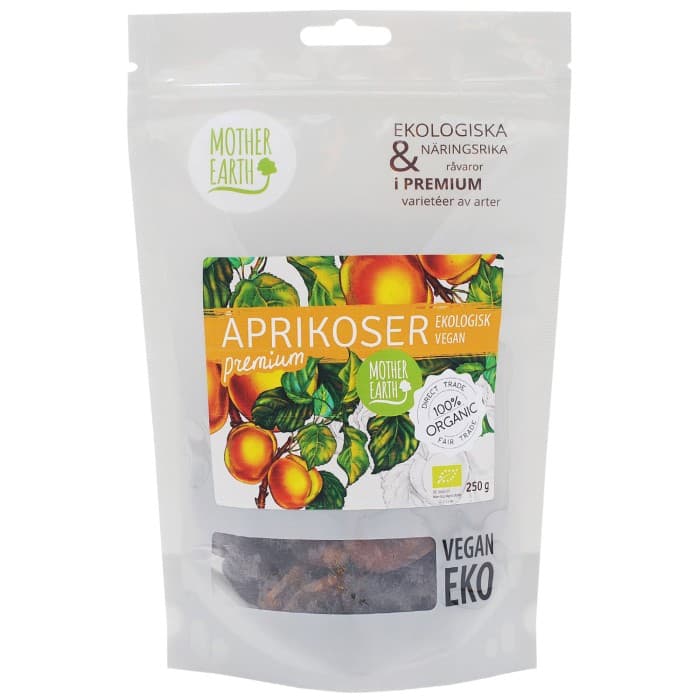 Mother Earth Aprikoser Premium EKO 250g