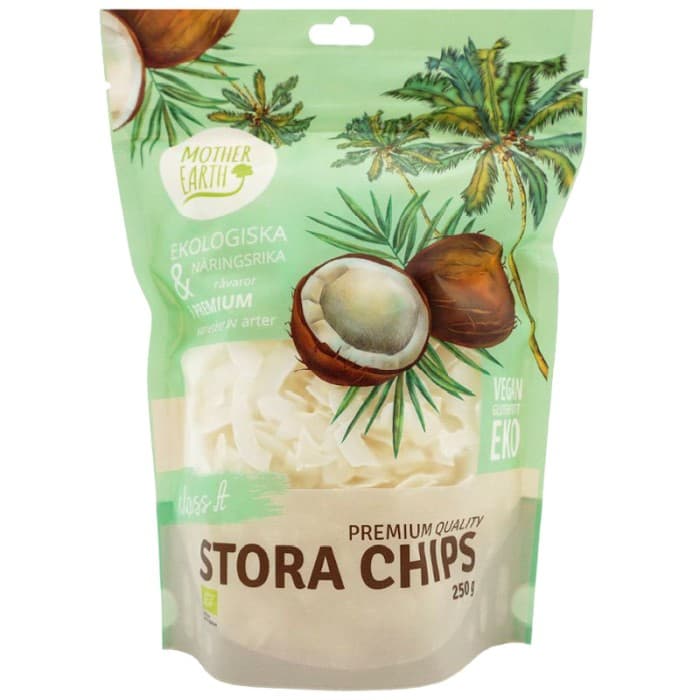 Mother Earth Kokoschips Premium EKO 250g – från Mother Earth – 65 kr – hos Delitea