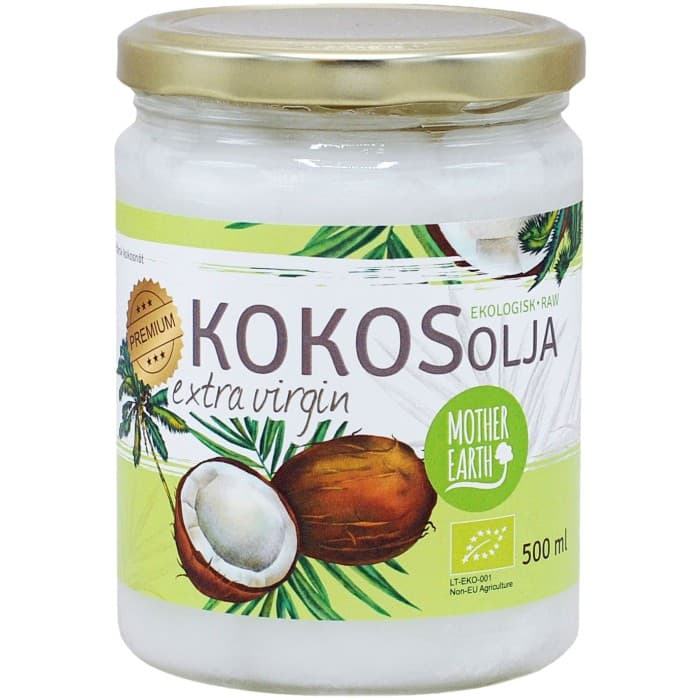 Mother Earth Kokosolja Extra Virgin EKO 500ml från Mother Earth – köp hos Delitea