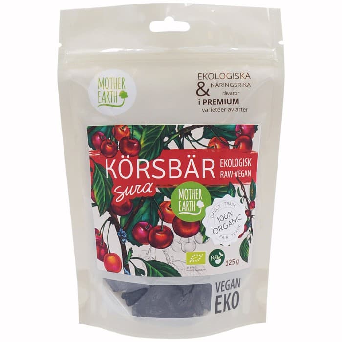 Mother Earth Körsbär Sura EKO 125g – från Mother Earth – 79 kr – hos Delitea