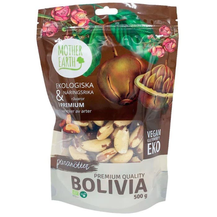 Mother Earth Paranötter Premium EKO 500g – från Mother Earth – 289 kr – hos Delitea