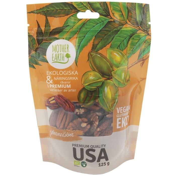 Mother Earth  Pekannötter Premium EKO 125g från Mother Earth – köp hos Delitea