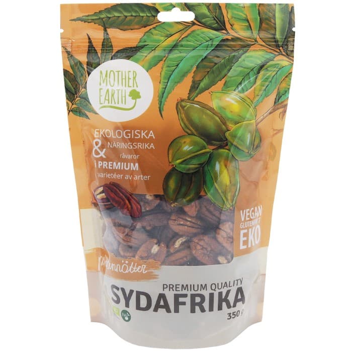 Mother Earth Pekannötter Premium EKO 350g – från Mother Earth – 226 kr – hos Delitea