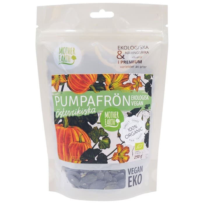 Mother Earth Pumpakärnor EKO 250g – från Mother Earth – 80 kr – hos Delitea