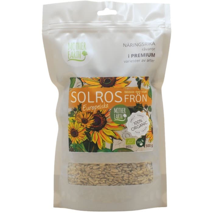 Mother Earth Solrosfrön EKO 500g – från Mother Earth – 55 kr – hos Delitea