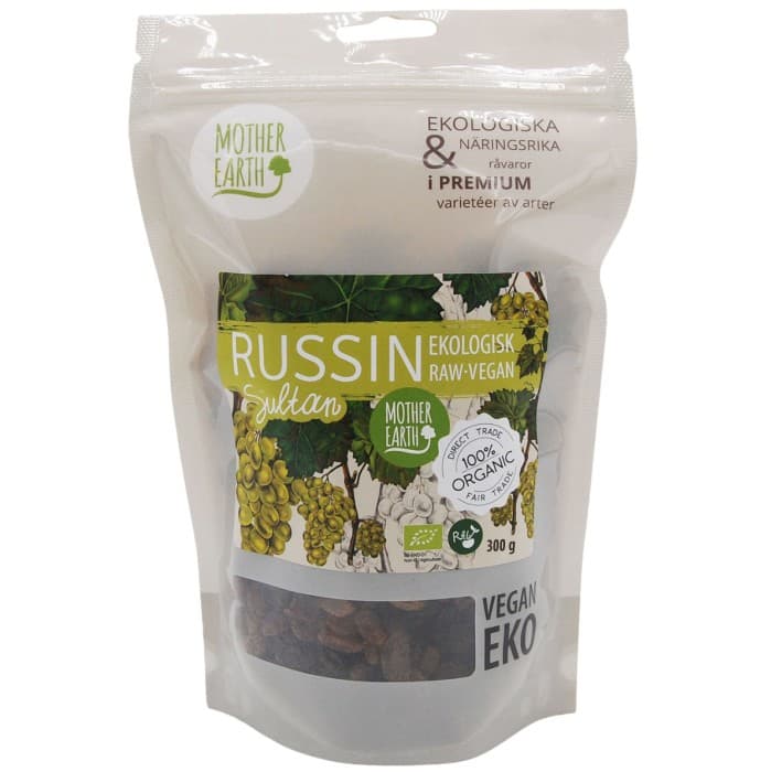 Mother Earth Sultanrussin EKO 300g – från Mother Earth – 69 kr – hos Delitea