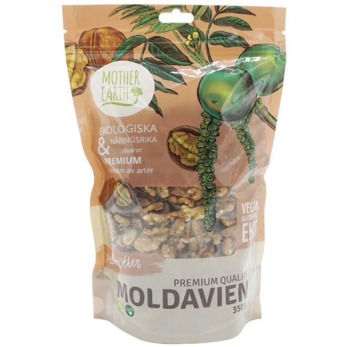 Mother Earth Valnötter Premium EKO 350g – från Mother Earth – 109 kr – hos Delitea