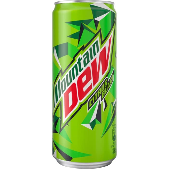 Mountain Dew Citrus Blast Burk 33cl – från Mountain Dew – 10 kr – hos Delitea