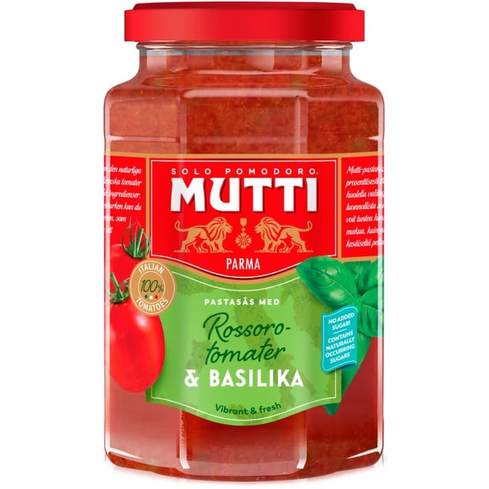 Mutti Pastasås med Basilika 400g