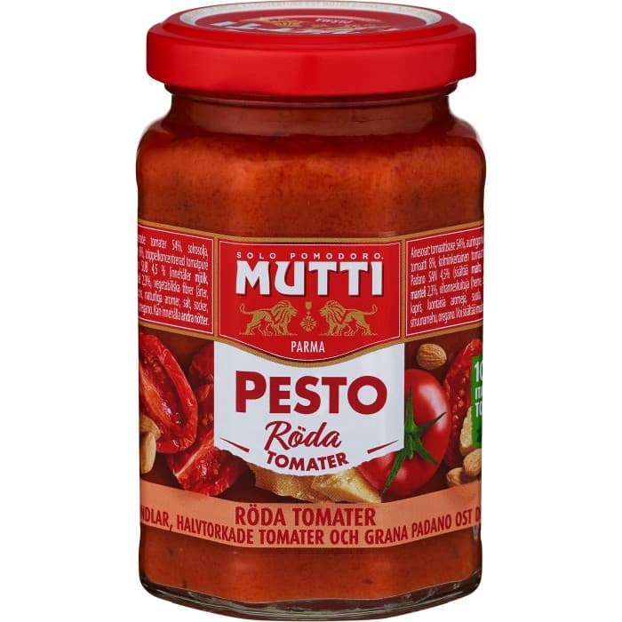 Mutti Pesto Röda Tomater 180g – från Mutti – 44 kr – hos Delitea