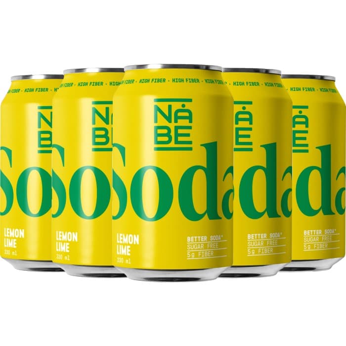 NÅBE Soda Lemon Lime Burk 6x33cl – från NÅBE Soda – 125 kr – hos Delitea