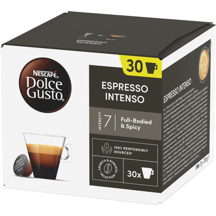 NESCAFÉ  Dolce Gusto Espresso Intenso Kapslar 30-pack – från Nescafé – 139 kr – hos Delitea