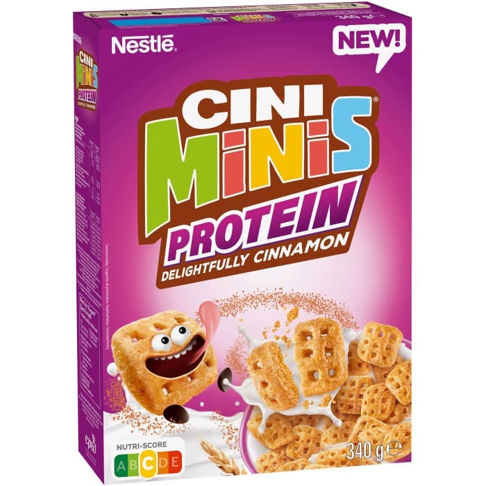 Nestlé Flingor Cini Minis Protein Cinnamon 340g – från Nestlé – 46 kr – hos Delitea