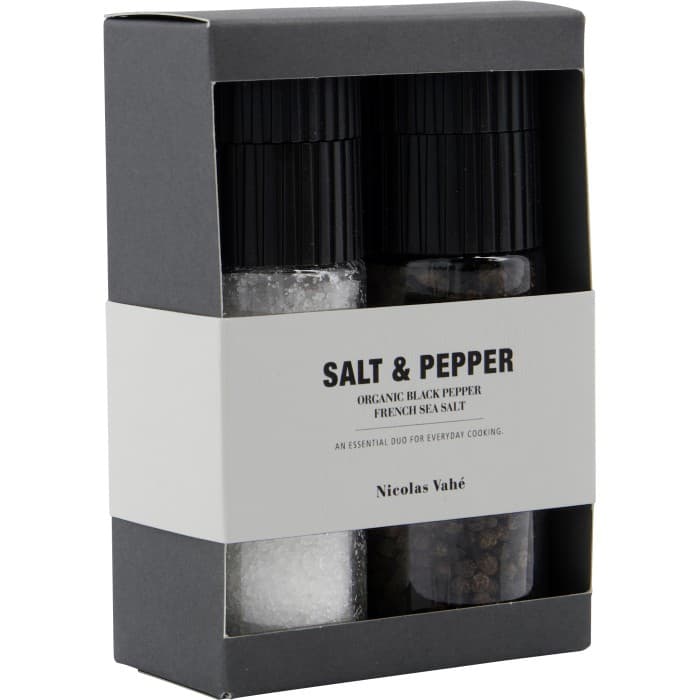 Nicolas Vahé Giftbox Salt & Organic Pepper 60g – från Nicolas Vahé – 199 kr – hos Delitea