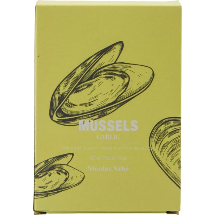 Nicolas Vahé Musslor Rapeseed Oil & Garlic 110g från Nicolas Vahé – köp hos Delitea