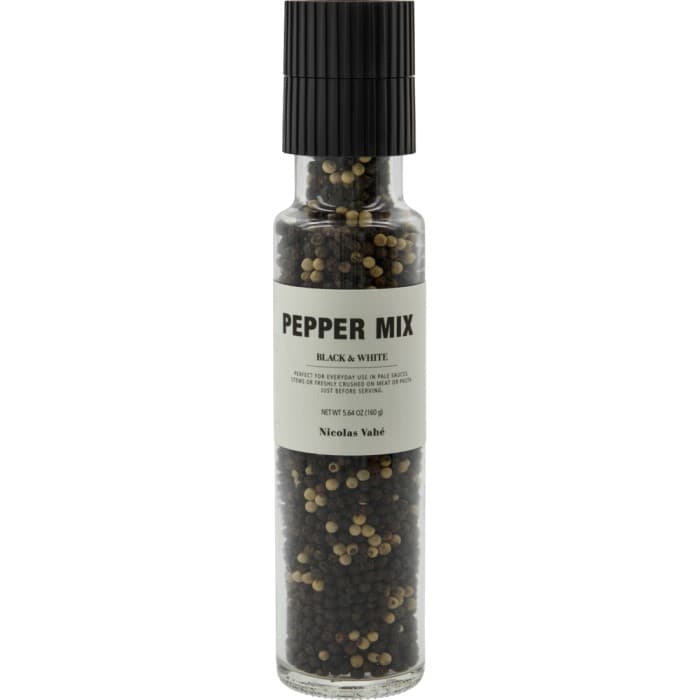 Nicolas Vahé Svart & Vit Pepparmix 140g – från Nicolas Vahé – 220 kr – hos Delitea