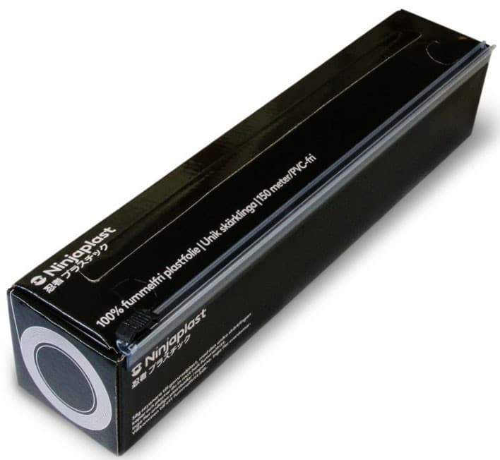 Ninjaplast Plastfolie med skärklinga 150m