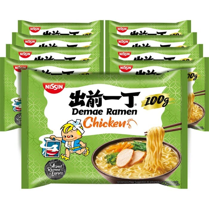 Nissin Demae Ramen Nudlar Kyckling 10x100g
