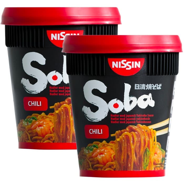 Nissin Nudlar Soba Cup Chili 2x92g