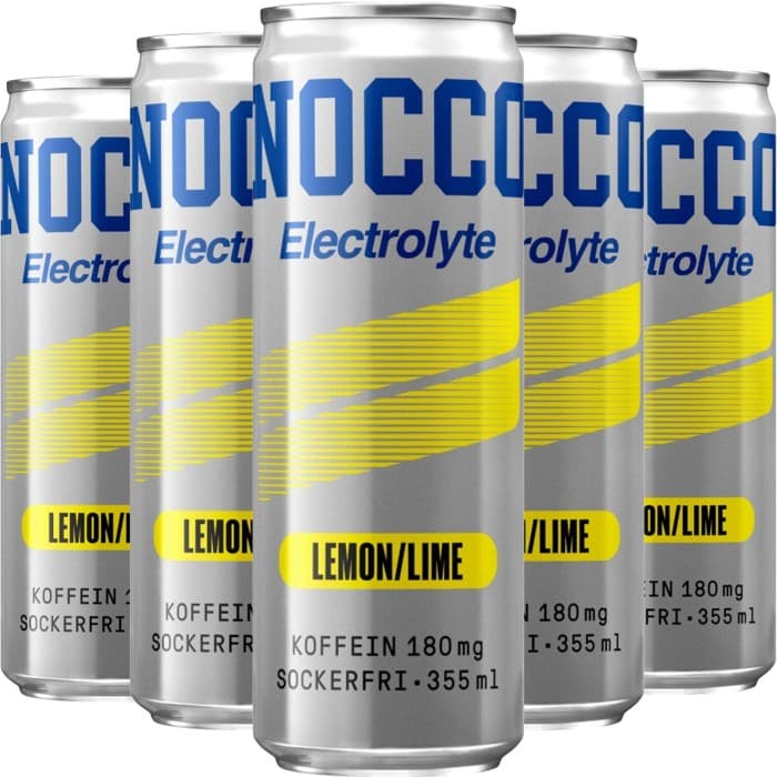 NOCCO Electrolyte Lemon Lime Energidryck 24x33,5cl – från NOCCO – 449 kr – hos Delitea