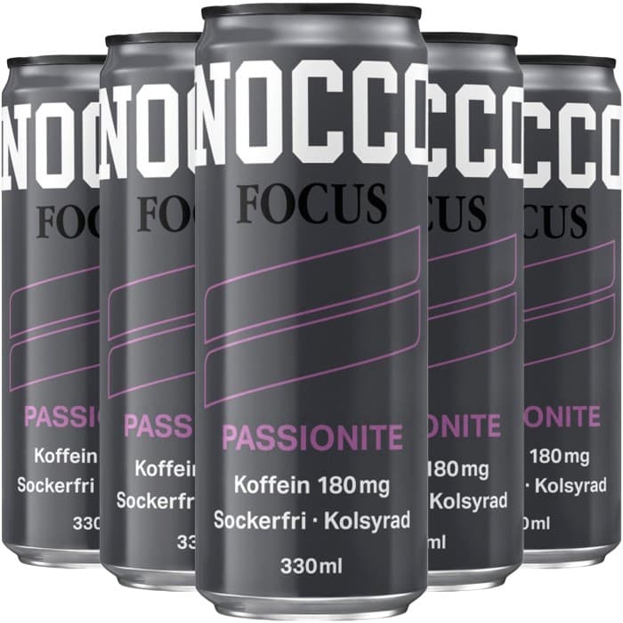 NOCCO Focus Passionite Energidryck 24x33cl – från NOCCO – 449 kr – hos Delitea