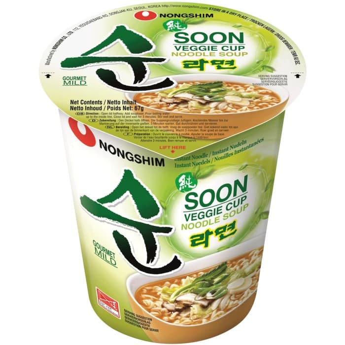 Nongshim Nongshim Soon Veggie Cup 67g från Nongshim – köp hos Delitea