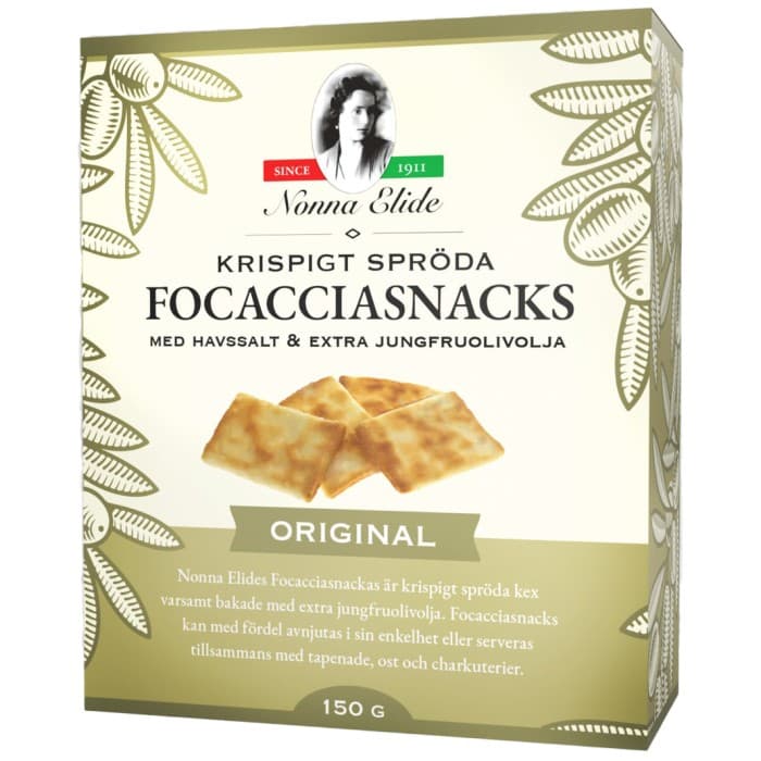 Nonna Elide Focaccia Snacks 150g från Nonna Elide – köp hos Delitea