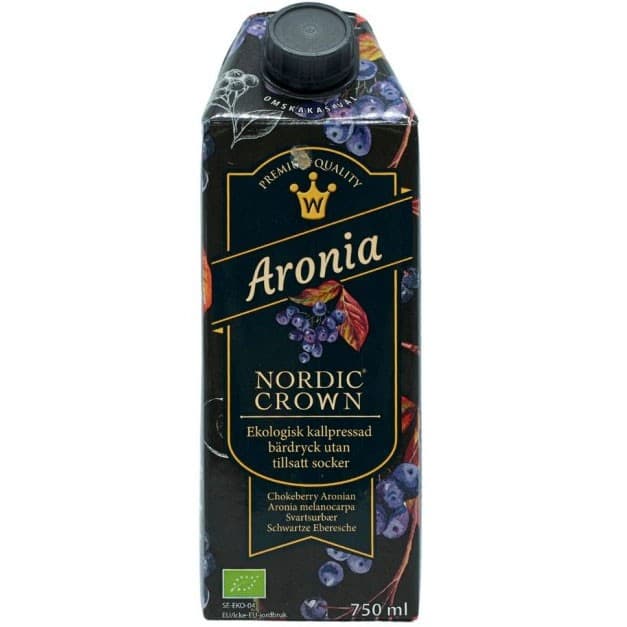 Nordic Crown Aroniadryck Ekologisk 750ml – från Nordic Crown – 52 kr – hos Delitea