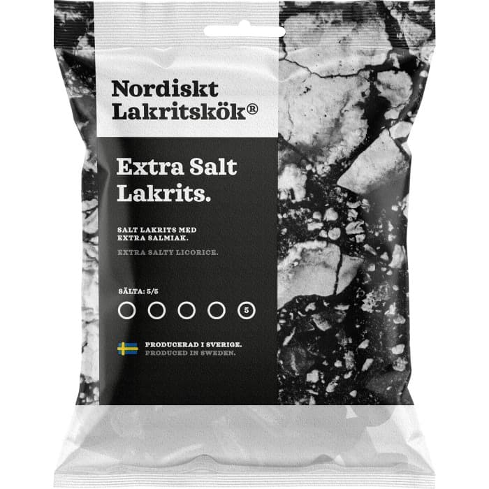 Nordiskt Lakritskök Extra Salt Lakrits 120g – från Nordiskt Lakritskök – 21 kr – hos Delitea