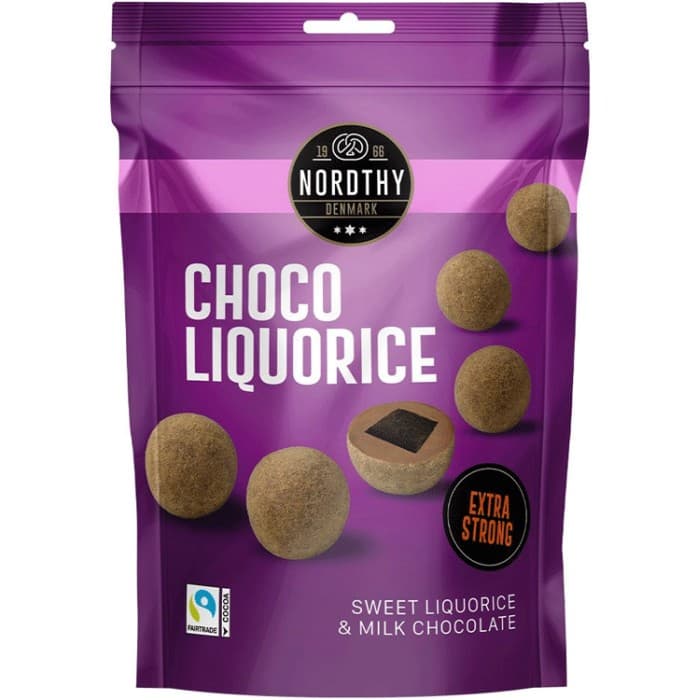 Nordthy Chokladlakritsbollar Extra Stark 100g – från Nordthy – 25 kr – hos Delitea