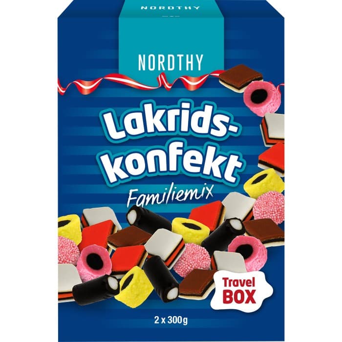 Nordthy Travelbox Lakritskonfekt 600g – från Nordthy – 84 kr – hos Delitea