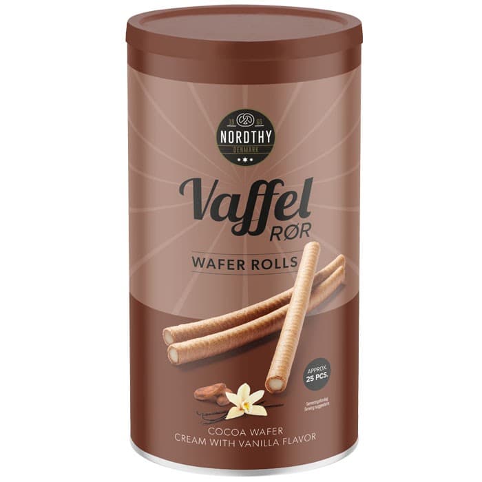 Nordthy Våffelrör Kakao & Vanilj 250g från Nordthy – köp hos Delitea