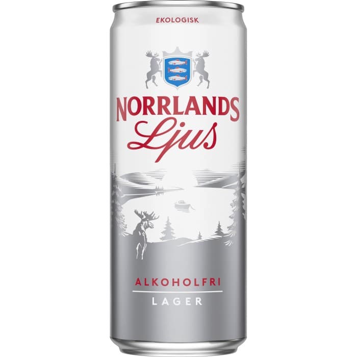Norrlands Ljus Ekologisk Alkoholfri 0,5% Öl 33cl från Norrlands Ljus – köp hos Delitea