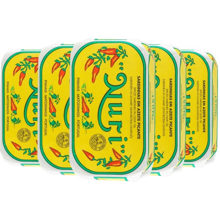 Nuri Kryddiga Sardiner Olivolja 5x125g – från Nuri – 359 kr – hos Delitea