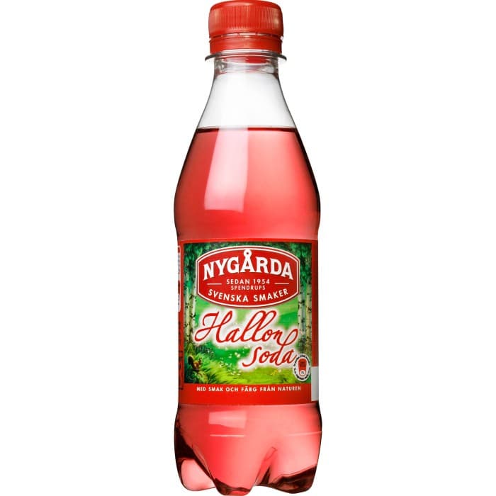 Nygårda Hallonsoda PET 33cl – från Nygårda – 12 kr – hos Delitea