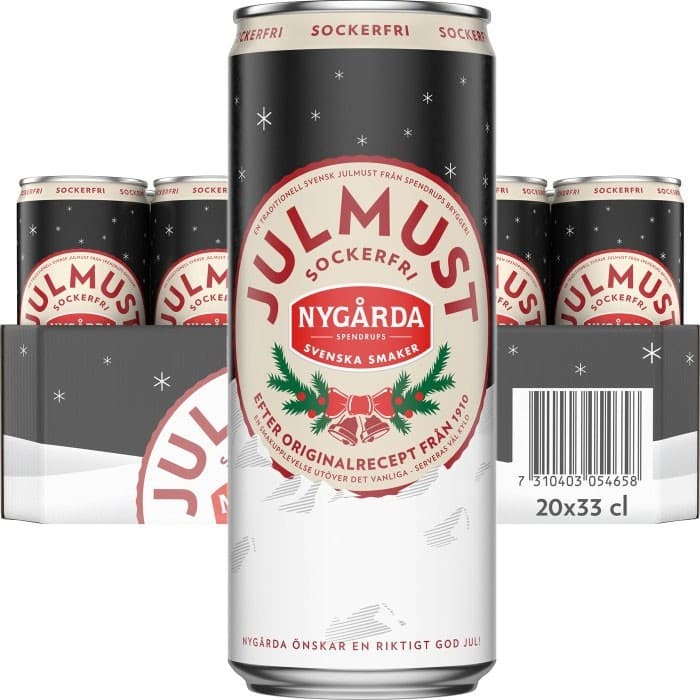 Nygårda Julmust Sockerfri 20x33cl från Nygårda – köp hos Delitea