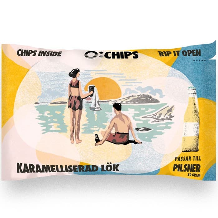 Ö-Chips Chips för Pilsner Karamelliserad Lök 50g – från Ö-Chips – 23 kr – hos Delitea