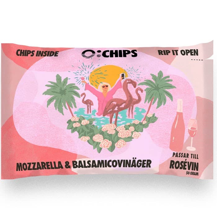 Ö-Chips för Rosévin - Mozzarella & Balsamico 50g – från Ö-Chips – 23 kr – hos Delitea