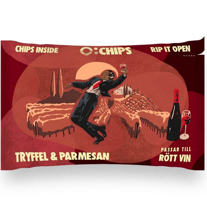Ö-Chips för Rött Vin - Tryffel & Parmesan 100g – från Ö-Chips – 33 kr – hos Delitea