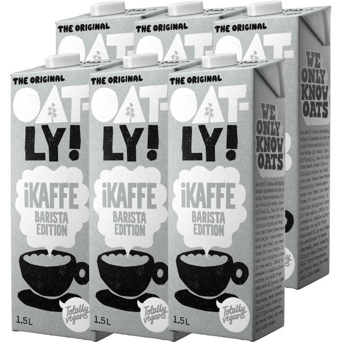 Oatly iKaffe Barista Edition Havredryck 6x1,5L – från Oatly – 189 kr – hos Delitea