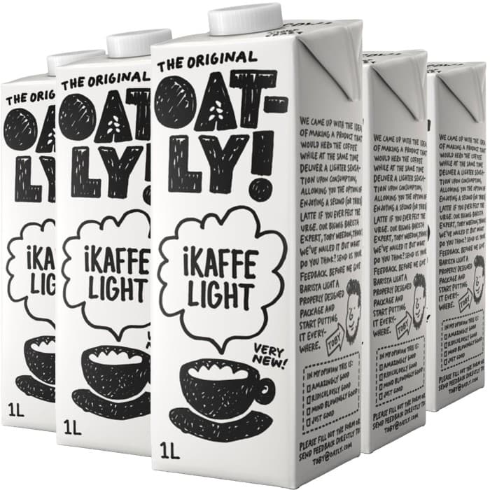 Oatly iKaffe Light Havredryck 6x1L – från Oatly – 139 kr – hos Delitea