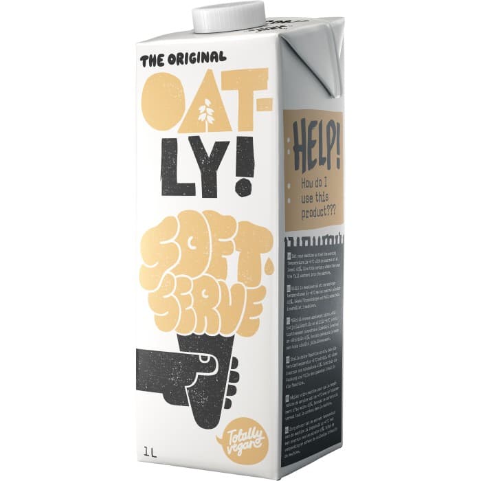 Oatly Soft Serve Mjukglass Vanilj 1L från Oatly – köp hos Delitea
