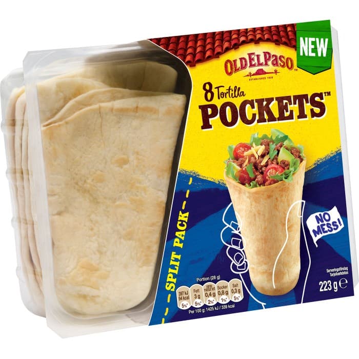 Old El Paso Tortilla Pockets 223g – från Old El Paso – 44 kr – hos Delitea