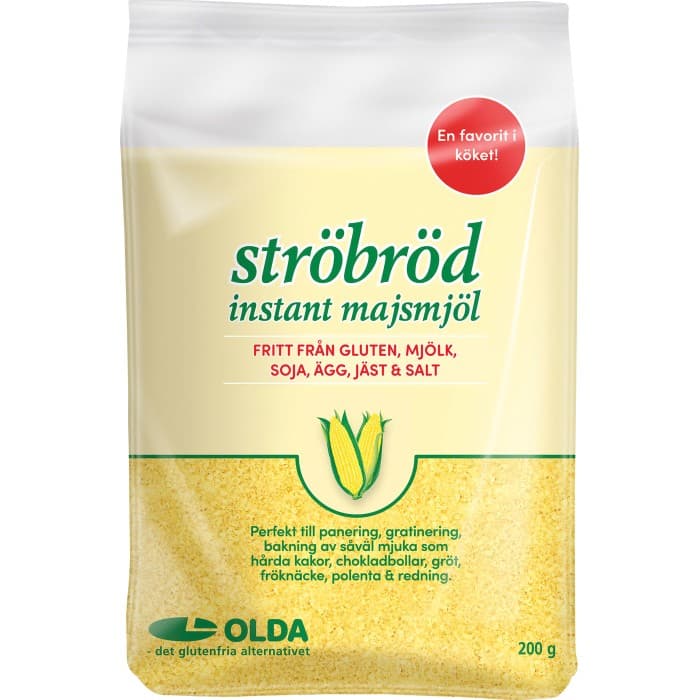 Olda Ströbröd Instant Majsmjöl Glutenfritt 200g – från Olda – 24 kr – hos Delitea