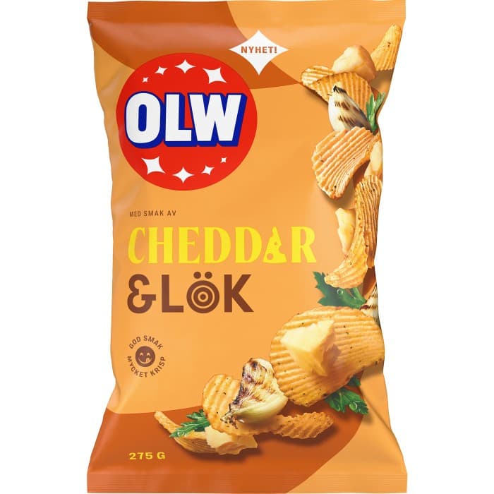 OLW Chips Cheddar & Lök 275g från OLW – köp hos Delitea