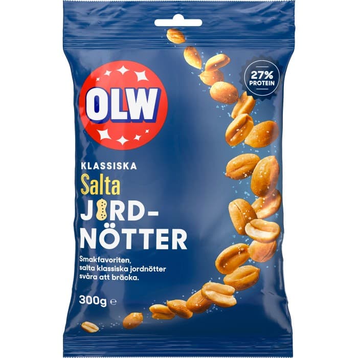 OLW Jordnötter Salta 300g